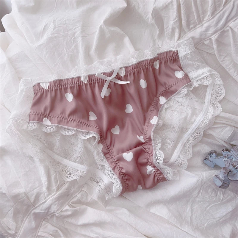 Culotte en dentelle translucide pour femmes