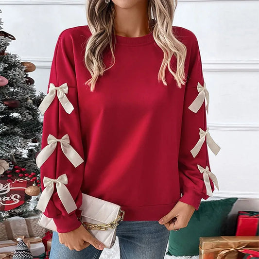 Sweat Rouge Femme – Capuche et Manches Longues