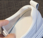 Baskets  plate-forme 7CM pleine vache en cuir véritable pour femmes
