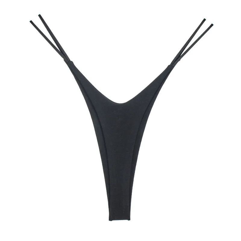 String taille basse sans couture pour femmes