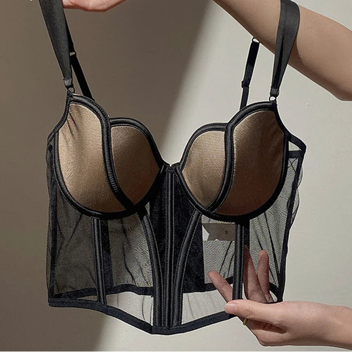 Soutien-gorge Push Up transparent pour femmes