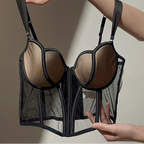 Soutien-gorge Push Up transparent pour femmes