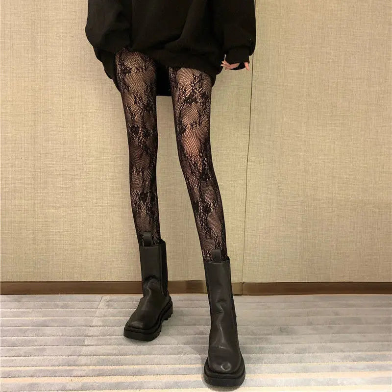 Collants évidé en dentelle pour femmes