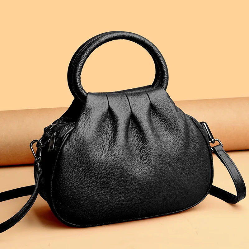 Sac à main en cuir véritable pour femmes