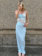 Robe longue sans manches pour femmes