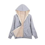Manteau à glissière pour femmes