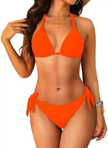 Maillot de bain deux pièces à bretelles pour femmes