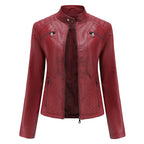 Veste en cuir PU pour femmes