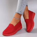 Chaussures plates d'été en maille respirante pour femmes