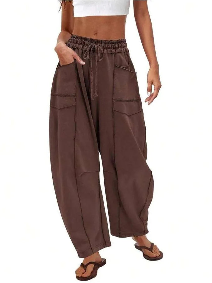 Pantalon ample à jambes larges pour femmes