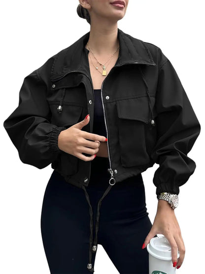 Veste Courte Femme – Zippée et Décontractée