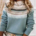 Pull en tricot à manches longues pour femmes