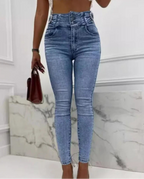 Pantalon crayon en jean pour femmes