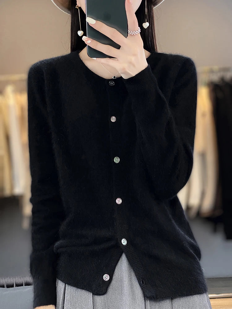 Cardigan Classique Femme – Cachemire de Vison