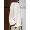Pantalon amincissant en coton et lin pour femmes