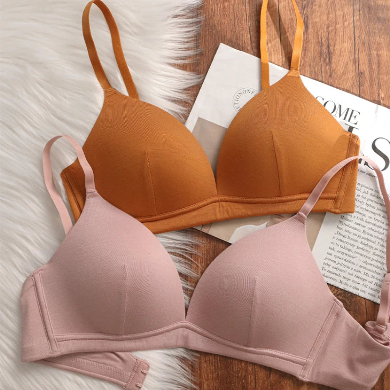 Soutien-gorge push-up en V profond sans couture pour femmes