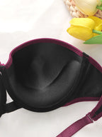 Soutien-gorge sexy papillon brodé suspendu au cou pour femmes