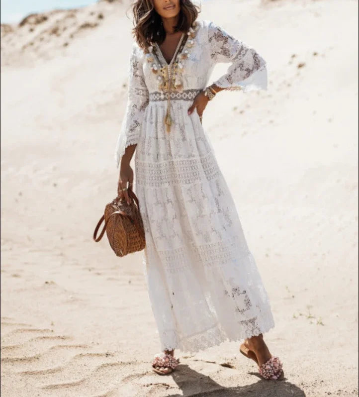 Robe en dentelle pour femmes