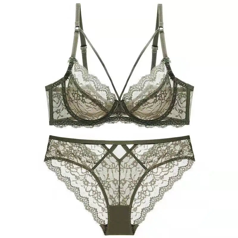 Ensemble de soutien-gorge Push Up Sexy en dentelle pour femmes