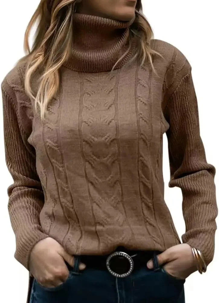 Pull tricoté vintage pour femmes