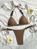 Maillot de bain deux pièces coupe haute pour femmes