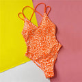 Maillot de bain une pièce imprimé léopard pour femmes