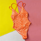 Maillot de bain une pièce imprimé léopard pour femmes