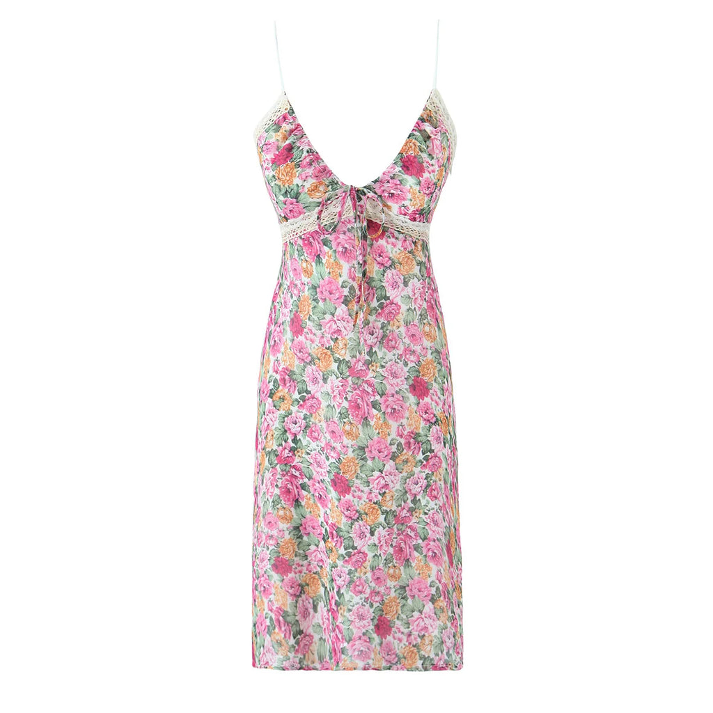 Mini robe d'été à fleurs pour femmes