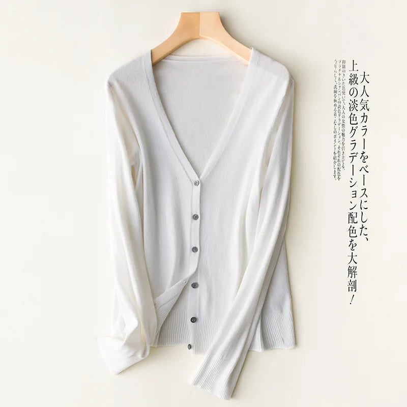 Cardigans à simple boutonnage pour femmes