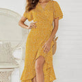 Robe longue en mousseline de soie pour femmes