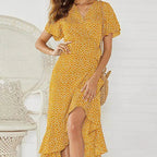 Robe longue en mousseline de soie pour femmes