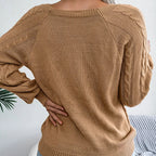 Pull décontracté à manches pour femmes