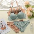 Ensemble de soutien-gorge push up et culotte pour femmes