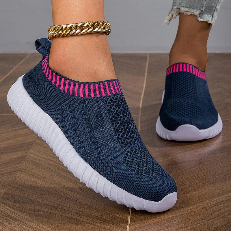 Chaussures plates sans lacet pour femmes