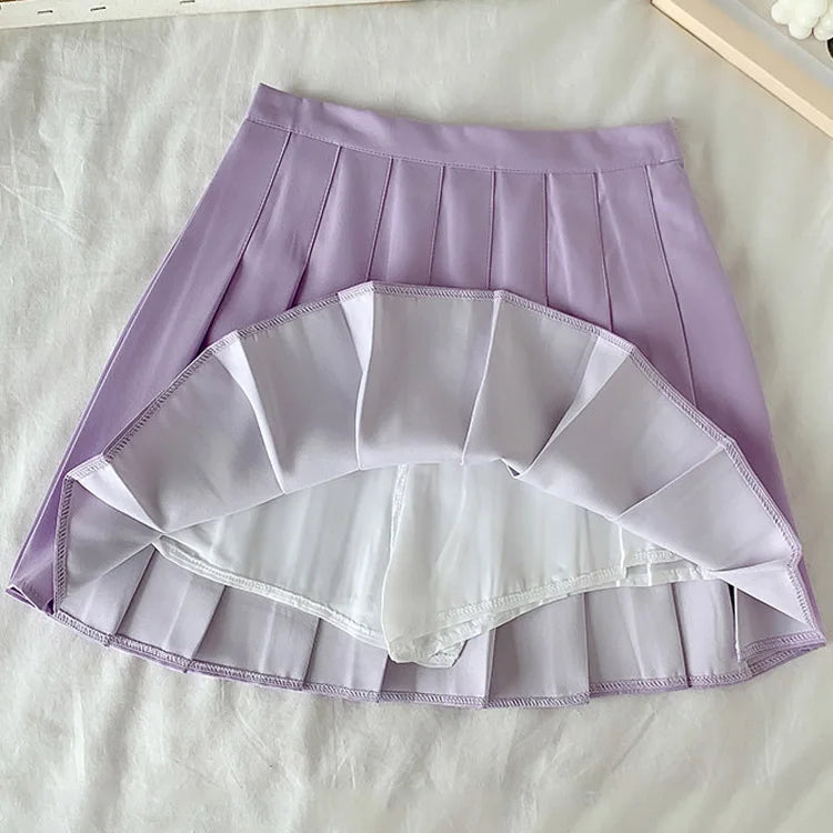 Jupe courte plissée pour femmes