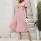 Robe mi-longue élégante pour femmes