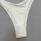 Maillot de bain brésilien deux pièces à lacets pour femmes