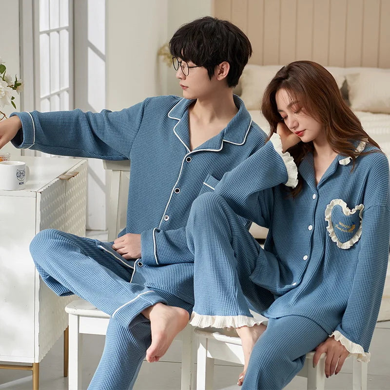 Pyjama Femme en Coton – Manches Longues