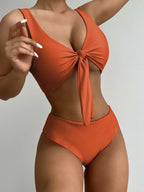 Maillot de bain deux pièce taille haute pour femmes