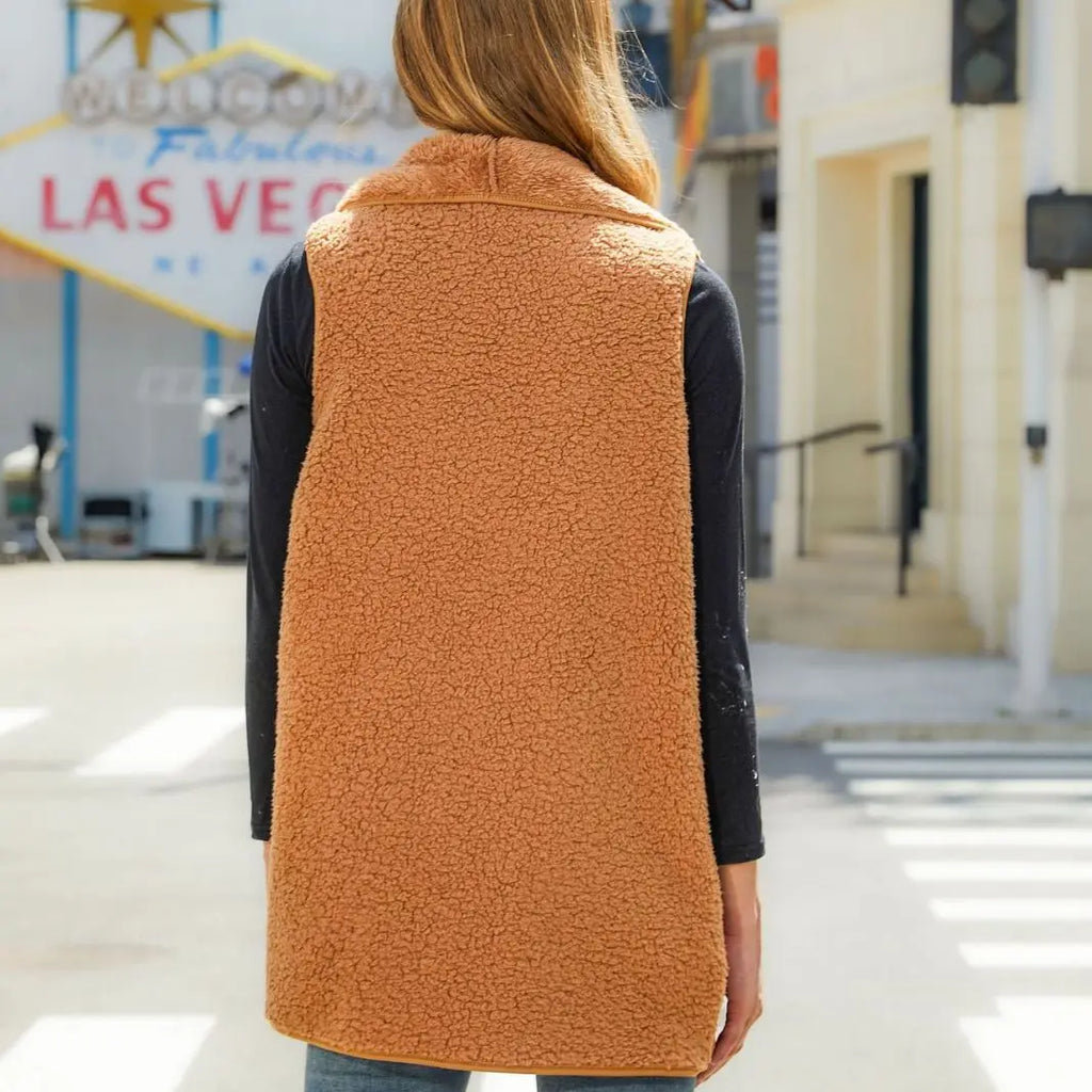Gilets décontracté ample sans manches pour femmes