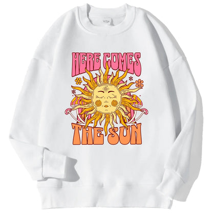 Sweat à Capuche Femme – Imprimé Léopard, Citrons et Soleil