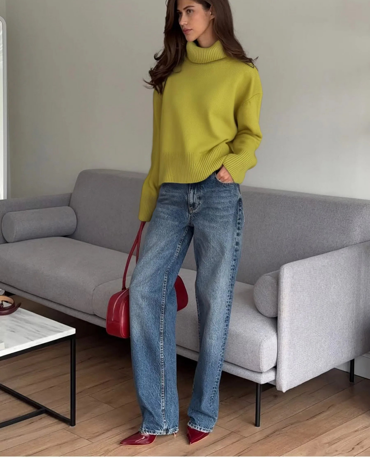 Pull d’Hiver Femme – Maille Douce et Coupe Ample