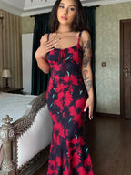 Robe à lacets sans manches pour femmes