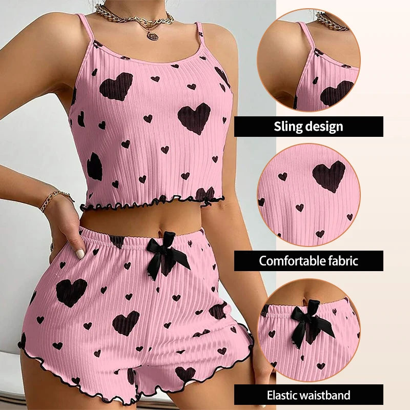 Ensemble de pyjamas 2 pièces pour femmes
