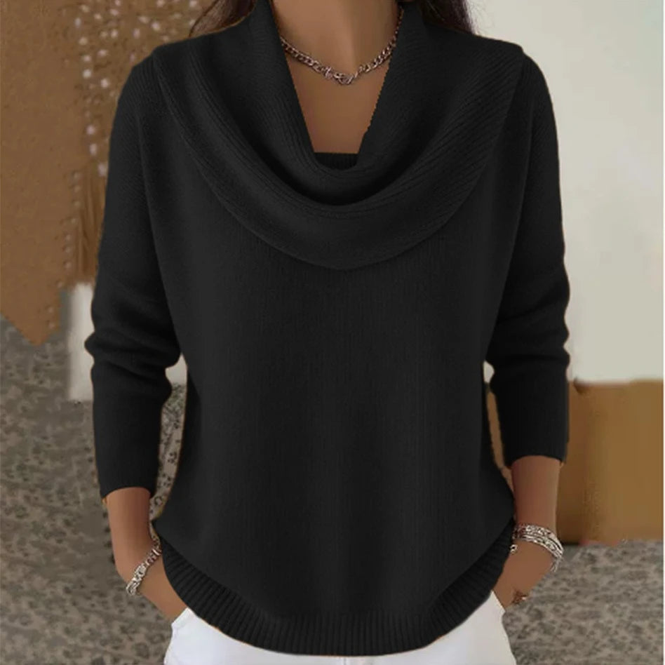Pull en tricot à manches longues pour femmes