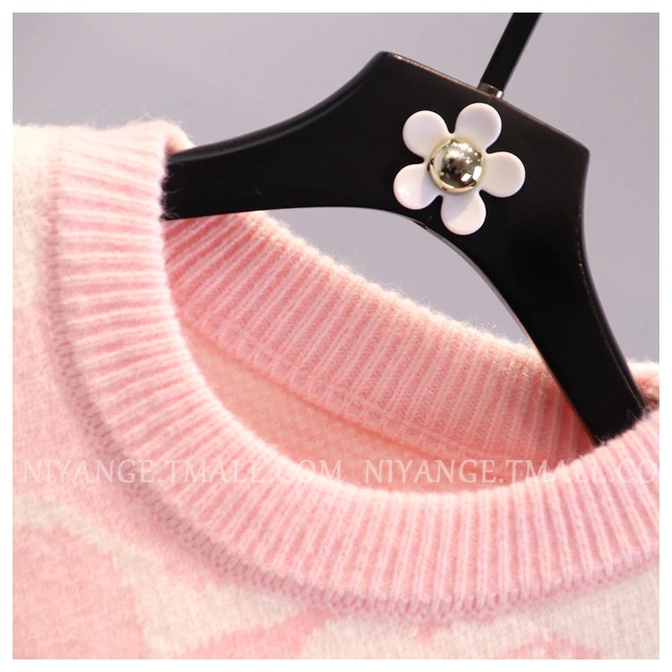 Pull chaud arc-en-ciel pour femmes