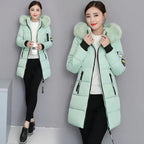 Manteau d'hiver en fausse fourrure pour femmes