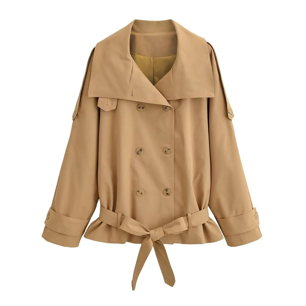 Veste coupe-vent courte à col montant pour femmes