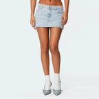 Mini jupe en jean pour femme
