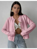 Cardigan en tricot ajouré pour femmes